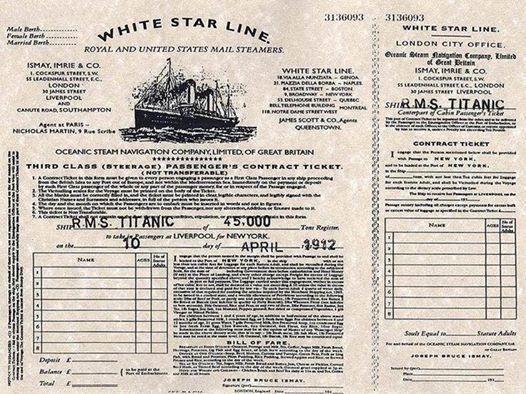 Titanic Passenger Ticket
